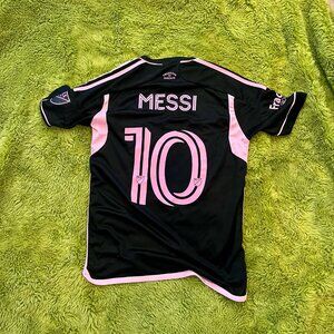 NWT Adidas Youth Inter Miami CF 2025 Lionel Messi #10 Black Authentic T-Shirt